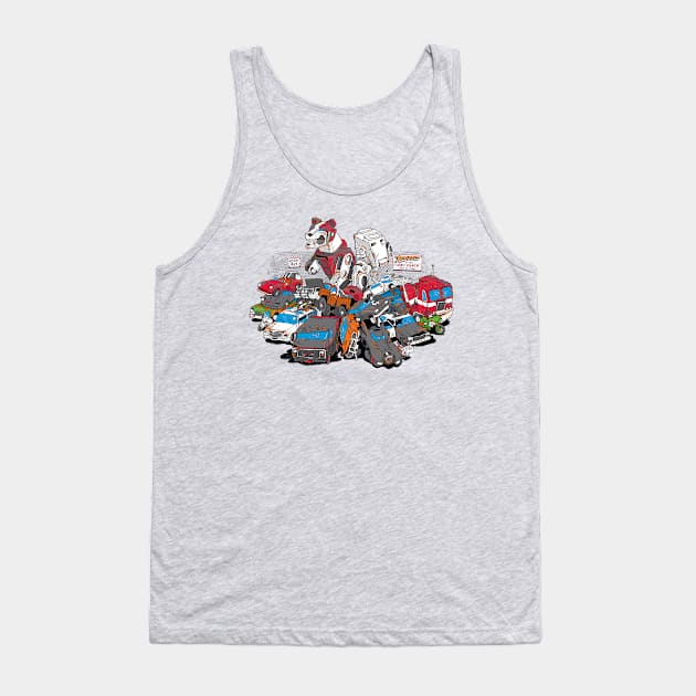 Raiders of the Lost Parts Tank Top by ianleino